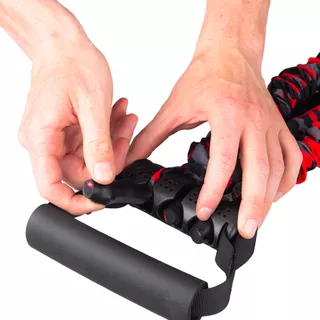 Ekspander regulowany inSPORTline Striker Triple ∙ opór 16–48 kg ∙ 3 gumy w ochronnych rękawach
