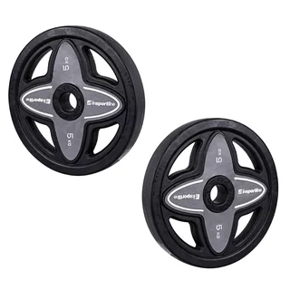 Sztanga fitness inSPORTline Pumpstar 2-20 kg ∙ Winylowe talerze ∙ Gryf 130 cm