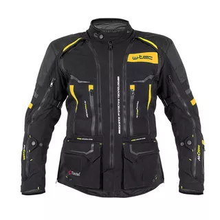 Męska kurtka motocyklowa W-TEC Aircross - Czarno-złoty - Czarno-złoty