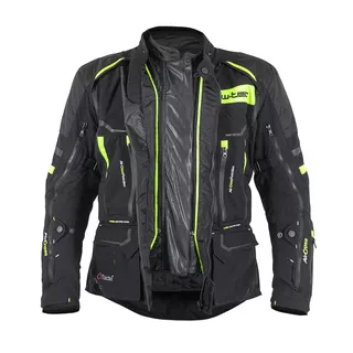 Męska kurtka motocyklowa W-TEC Aircross - Czarno-złoty