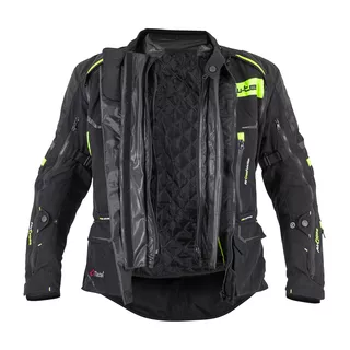 Męska kurtka motocyklowa W-TEC Aircross - Czarno-złoty
