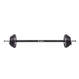 Sztanga fitness inSPORTline Pumpstar 2-20 kg ∙ Winylowe talerze ∙ Gryf 130 cm