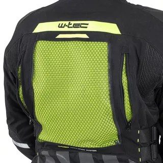Męska kurtka motocyklowa W-TEC Aircross - Czarno-złoty