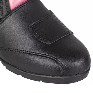 Damskie skórzane buty motocyklowe W-TEC Beckie - Czarno-różowy