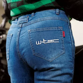 Damskie jeansy motocyklowe W-TEC GoralCE - Niebieski