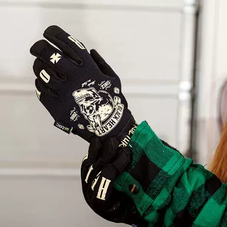 Rękawice motocyklowe W-TEC Black Heart Rioter - Czarny
