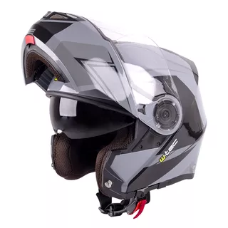 Kask motocyklowy szczękowy W-TEC Vexamo z blendą - Czarno-zielony