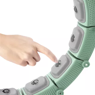 Hula hop z obciążeniem inSPORTline Weight Hoop Lite 69–135 cm ∙ magnetyczne wypustki ∙ ekran LCD ∙ regulowany obwód ∙ magnety