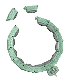 Hula hop z obciążeniem inSPORTline Weight Hoop Lite 69–135 cm ∙ magnetyczne wypustki ∙ ekran LCD ∙ regulowany obwód ∙ magnety