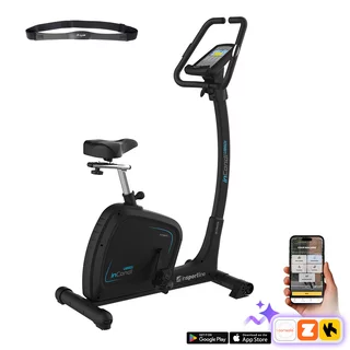 Rower treningowy pionowy inSPORTline inCondi UB60i ∙ pas piersiowy ∙ nośność 150 kg ∙ HRC ∙ 32 poziomy oporu ∙ aplikacje Zwift / Kinomap - Czarny