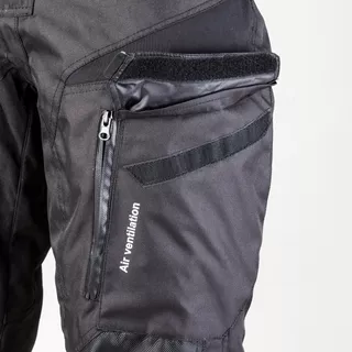 Męskie spodnie motocyklowe W-TEC Kaluzza - Czarny
