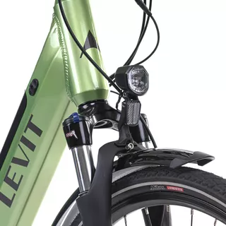 Miejski rower elektryczny z oświetleniem Levit Musca Urban HD 468 28" - Orange Pearl, 18" (160-180 cm)