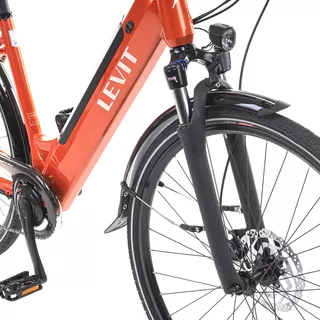 Miejski rower elektryczny z oświetleniem Levit Musca Urban HD 630 28" - Orange Pearl