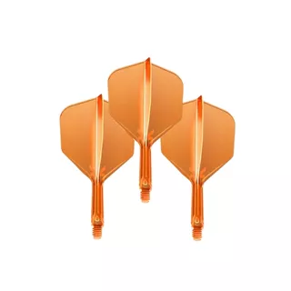 Nasadki i piórka do lotek 2w1 Target K-Flex Neon No.6 Medium 3 szt. - Różowy fluo - fluo pomarańczowy