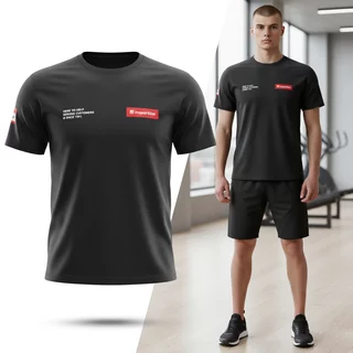 Koszulka męska inSPORTline Signature ∙ 100% bawełna ∙ komfortowy krój ∙ oddychająca ∙ sportowy design