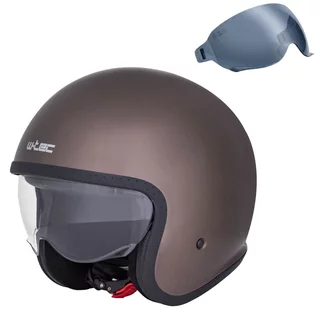 Kask motocyklowy W-TEC Valkorne Marron ∙ homologacja ECE 22.06 ∙ wyjmowana wyściółka ∙ szybkozłączka ∙ do okularów