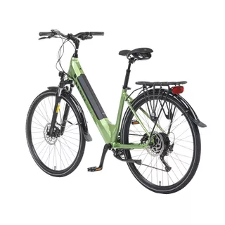 Miejski rower elektryczny z oświetleniem Levit Musca Urban HD 468 28" - Orange Pearl, 18" (160-180 cm)