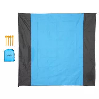 Koc piknikowy inSPORTline Dattino 210x200 cm + szpilki - Niebieski