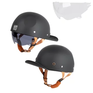 Kask motocyklowy otwarty retro W-Tec Dazeck ∙ styl vintage ∙ osłona przeciwsłoneczna