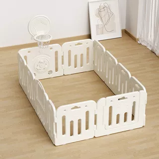 Wielofunkcyjny plac zabaw inSPORTline Klaudino Max 200x180 cm ∙ kojec dla maluchów ∙ zjeżdżalnia ∙ huśtawka ∙ obręcz do kosza ∙ edukacyjne tablice