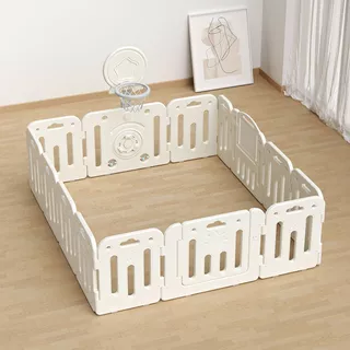 Wielofunkcyjny plac zabaw inSPORTline Klaudino Max 200x180 cm ∙ kojec dla maluchów ∙ zjeżdżalnia ∙ huśtawka ∙ obręcz do kosza ∙ edukacyjne tablice