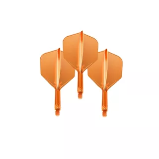 Piórka do lotek do darta Target K-Flex Neon No.6 Short 3 szt. - Fluo żółty - fluo pomarańczowy