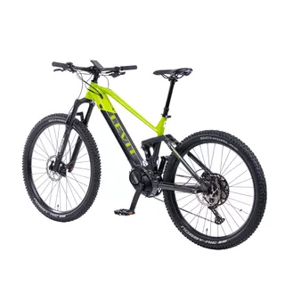 Górski rower elektryczny z pełnym zawieszeniem Levit Svarog BF Overstep 630 29"/27,5" - Lime black pearl
