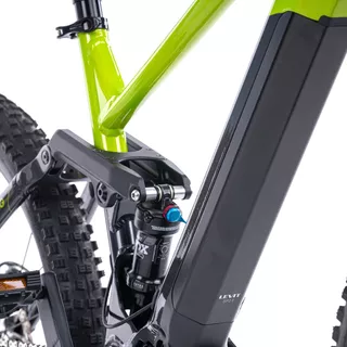 Górski rower elektryczny z pełnym zawieszeniem Levit Svarog BF Overstep 630 29"/27,5" - Lime black pearl
