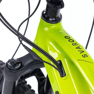 Górski rower elektryczny z pełnym zawieszeniem Levit Svarog BF Overstep 630 29"/27,5" - Lime black pearl