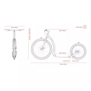 Hulajnoga Yedoo Trexx Disc 26/20" - Niebieski