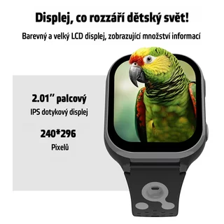 Smartwatch inSPORTline Melino dla dzieci z SIM GPS 4G LTE IP67 i przyciskiem SOS nowoczesne funkcje