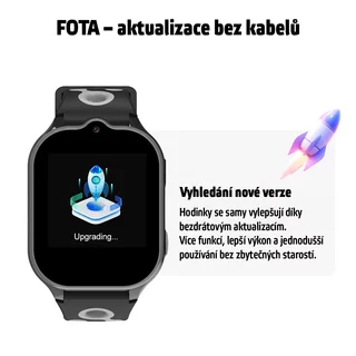 Smartwatch inSPORTline Melino dla dzieci z SIM GPS 4G LTE IP67 i przyciskiem SOS nowoczesne funkcje