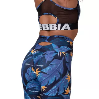 Legginsy damskie Nebbia High Waist Ocean Power 561 - Niebieski ocean