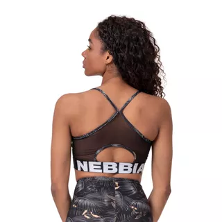 Damski biustonosz sportowy Nebbia Earth Powered 565 - Niebieski ocean