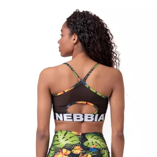 Damski biustonosz sportowy Nebbia Earth Powered 565 - Niebieski ocean
