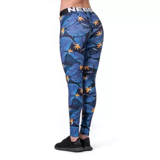 Legginsy damskie Nebbia Mid Waist Ocean Power 566 - Niebieski ocean