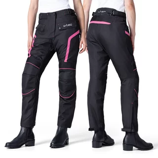 Damskie spodnie motocyklowe W-TEC Durmanes Lady - Czarno-różowy