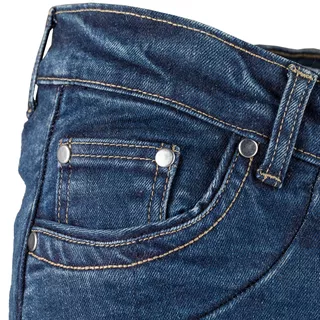 Damskie jeansowe spodnie motocyklowe W-TEC Kavec - Ciemny niebieski
