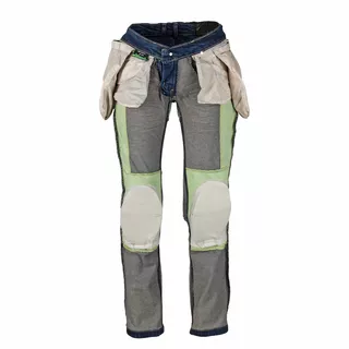 Damskie jeansowe spodnie motocyklowe W-TEC Kavec - Ciemny niebieski