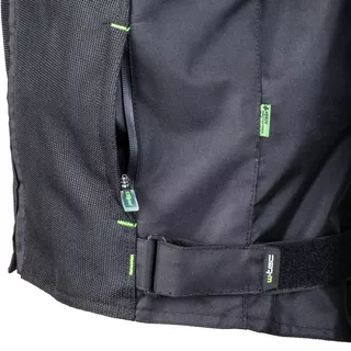 Męska kurtka motocyklowa W-TEC Meltsch - Czarno-zielony neonowy