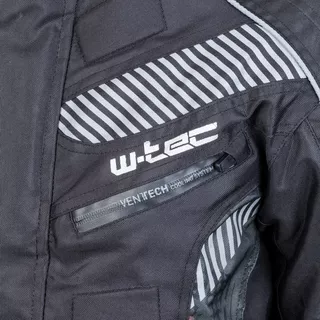 Męska kurtka motocyklowa W-TEC Kamicer - Czarno-szary