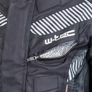 Męska kurtka motocyklowa W-TEC Kamicer - Czarno-szary