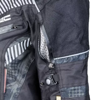 Męska kurtka motocyklowa W-TEC Kamicer - Czarno-szary