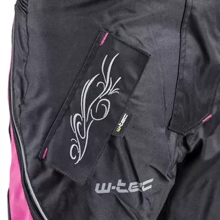 Damskie spodnie motocyklowe W-TEC Kaajla - Czarno-biały
