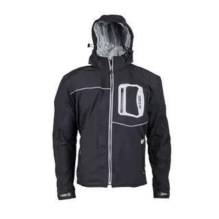 Męska kurtka motocyklowa soft-shell W-TEC Borozef - Czarno-zielony - Czarno-zielony