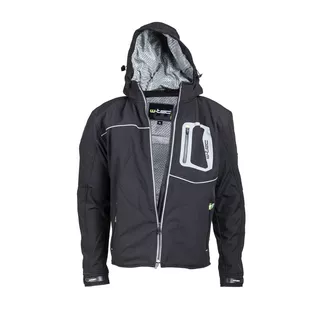 Męska kurtka motocyklowa soft-shell W-TEC Borozef - Czarno-zielony