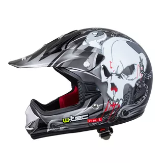Młodzieżowy kask motocyklowy W-TEC V310 enduro - Czarny LRB
