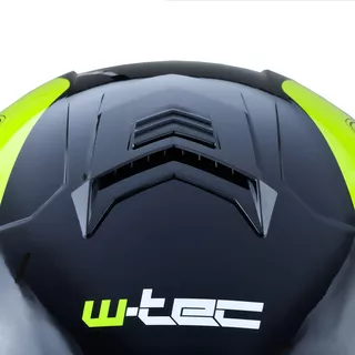 Kask motocyklowy szczękowy W-TEC Vexamo z blendą - Czarno-zielony