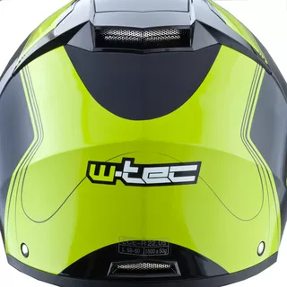 Kask motocyklowy szczękowy W-TEC Vexamo z blendą - Czarno-zielony