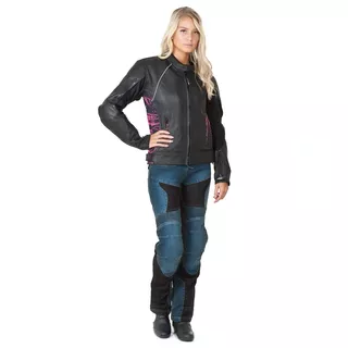 Damskie jeansowe spodnie motocyklowe W-TEC Bolftyna - Niebieski-czarny